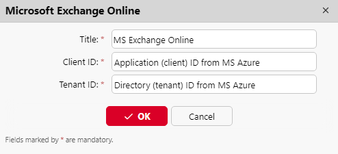 Microsoft Exchange Online setup in MyQ