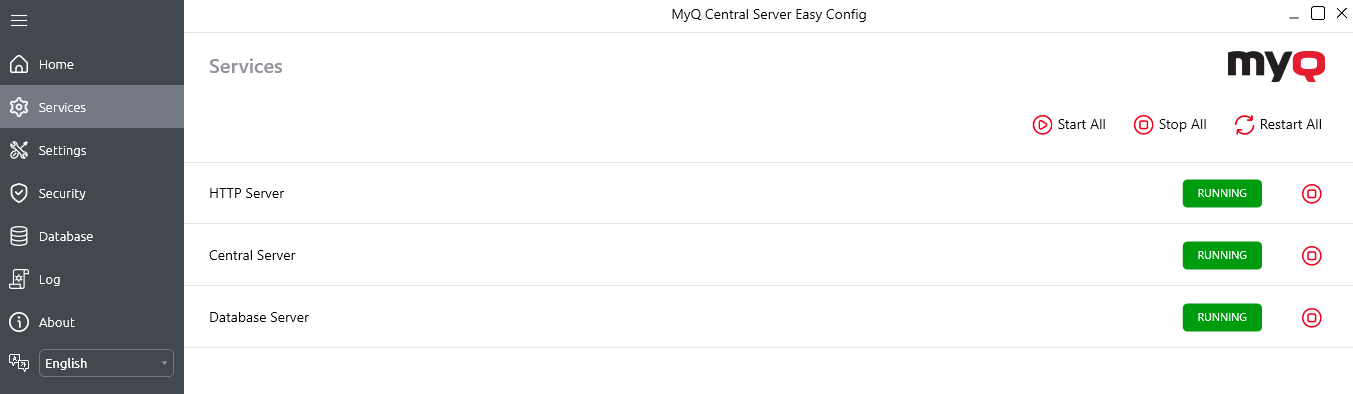 Services Tab - Easy Config