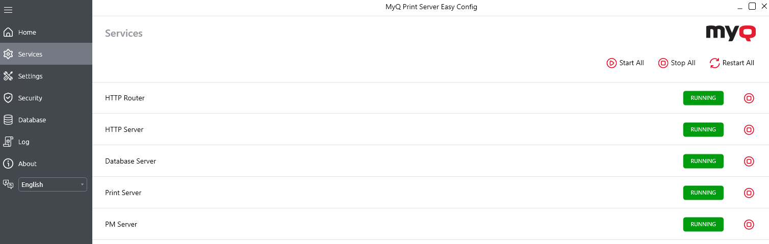 Services Tab - Easy Config