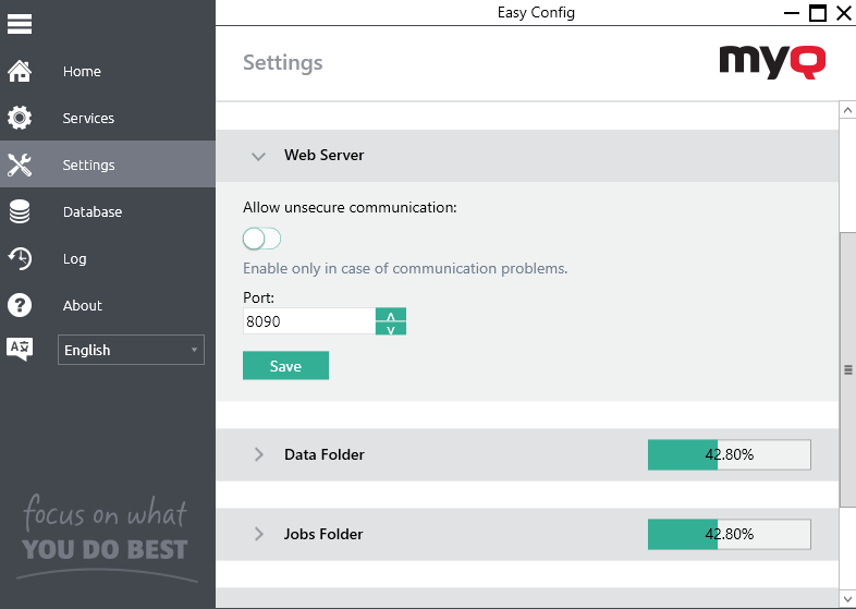 Changing the web server's port