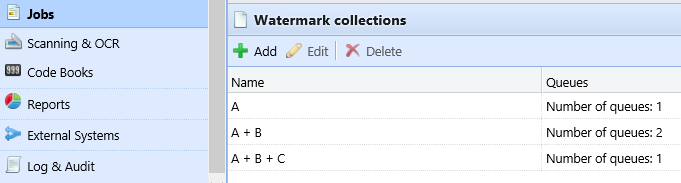 Watermark collections