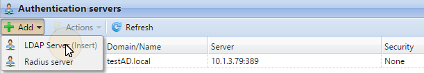 Adding a new LDAP server