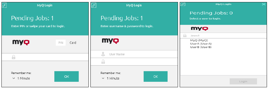 MyQ SJM login options