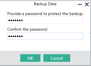 Backup password prompt