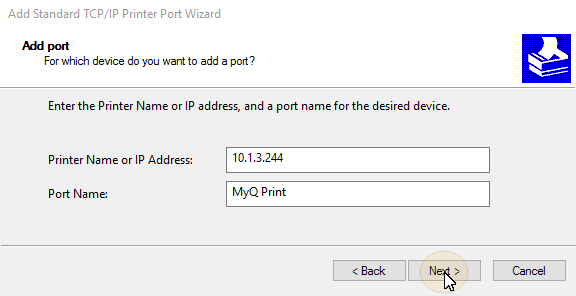 Add port information