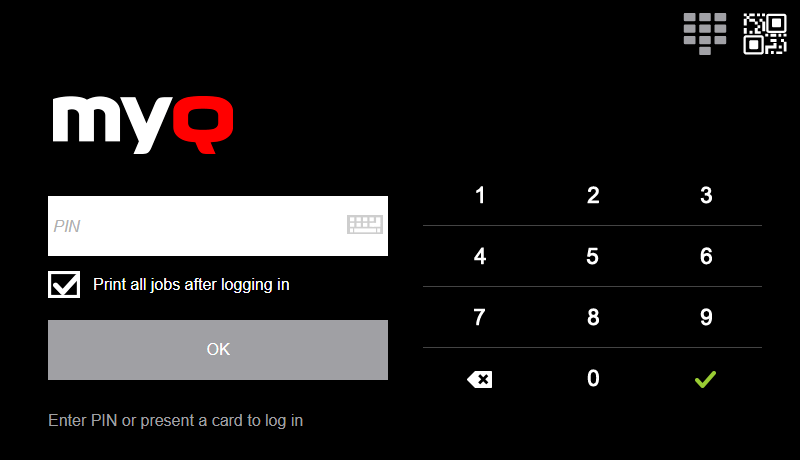 Print all jobs after logging in checkbox on the terminal