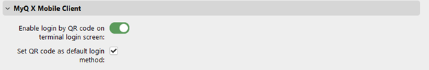 Set QR as default login method