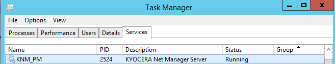 Kyocera Provider service in Task Manager
