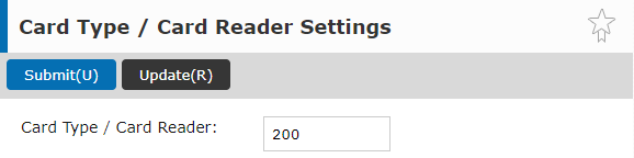 5 web UI - Card type - card reader settings