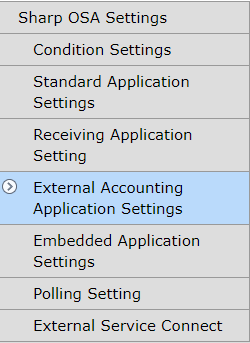 5.0 web UI - Opening external accounting application setting