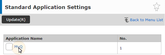 5.0 web UI - Opening MyQ application