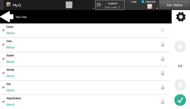 Easy Copy parameters on the terminal