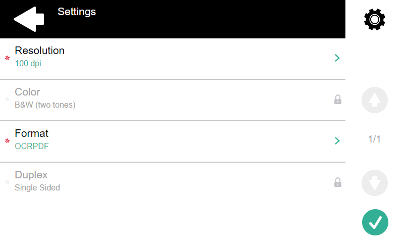 Selecting an OCR format