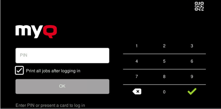 Print all jobs after logging in checkbox on the terminal