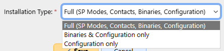 Installation type