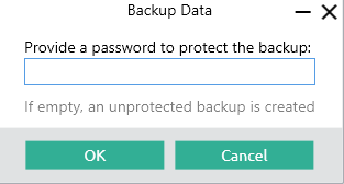 Data Backup password