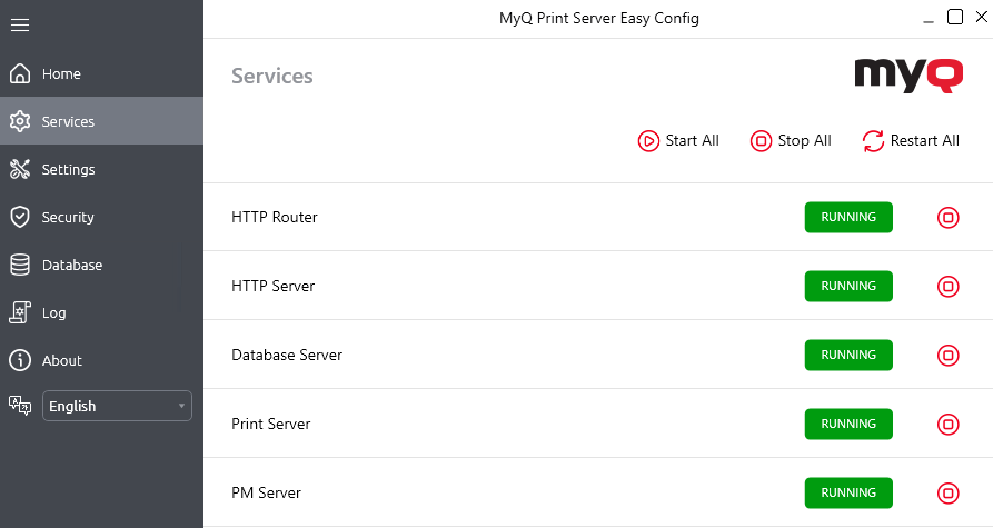 Services Tab - Easy Config