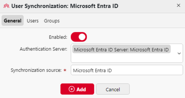 Adding MS Entra ID server