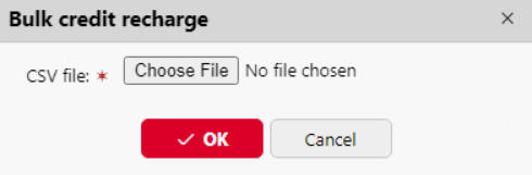 Choose CSV file to upload