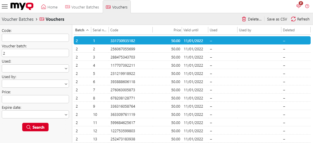 Vouchers overview