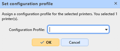 Set configuration profile