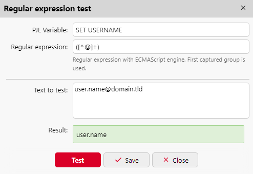 Regular expression test