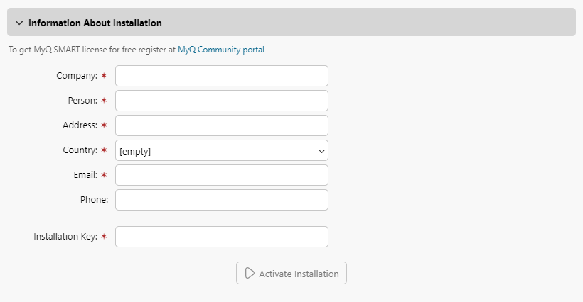 license settings