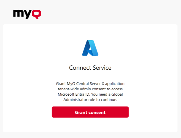 Granting consent to connect MS Entra ID