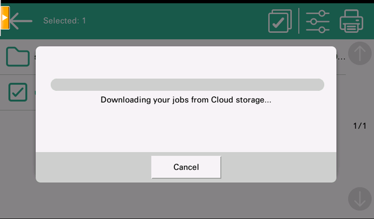 downloading jobs from cloud storage