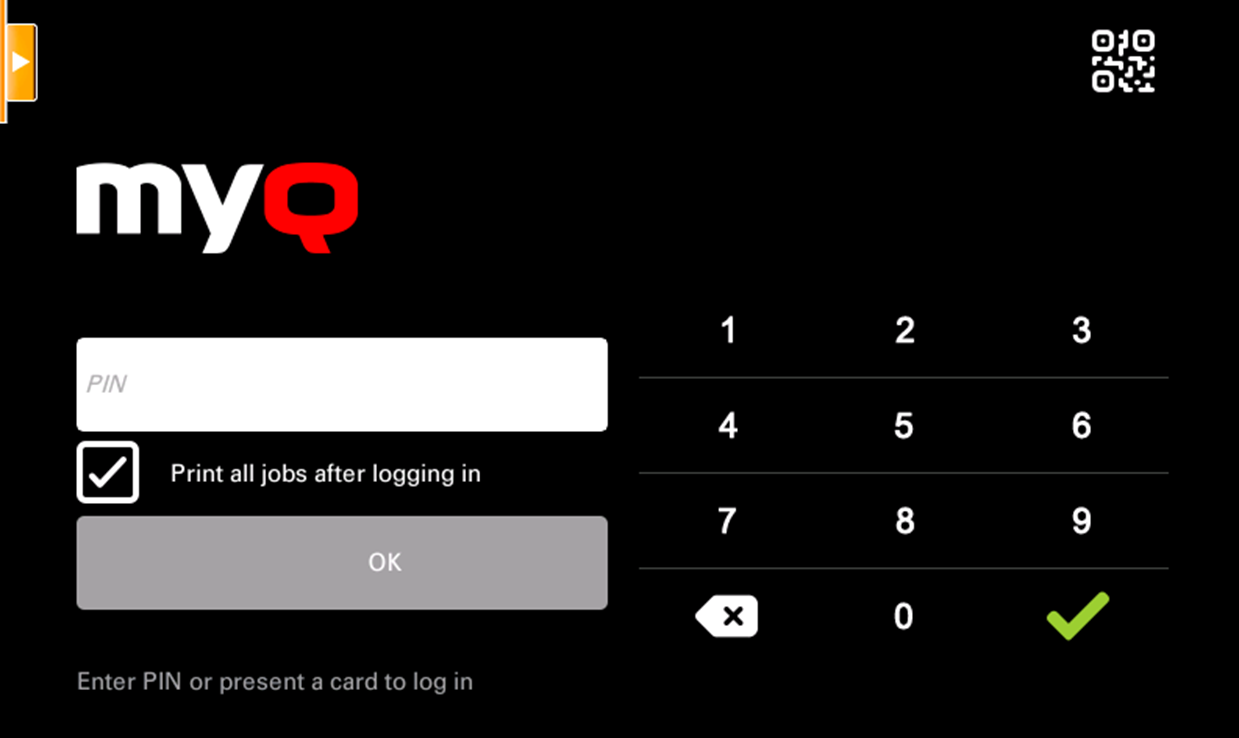 print all jobs after logging in checkbox on the terminal