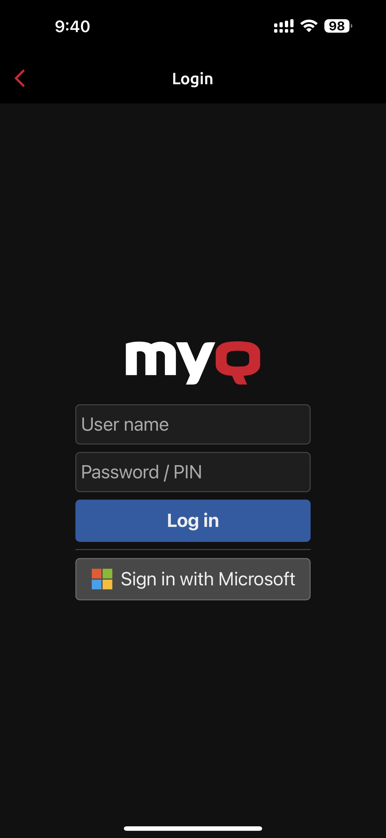 Sign in with Microsoft authentication for secure printing from zero-trust networks