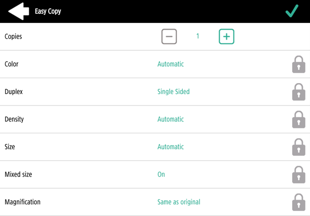 Easy Copy parameters on the terminal