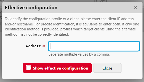 Show Effective Configuration of a Client