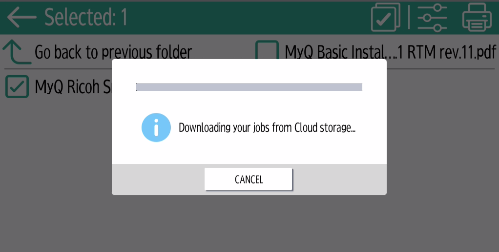 downloadin jobs from cloud storage