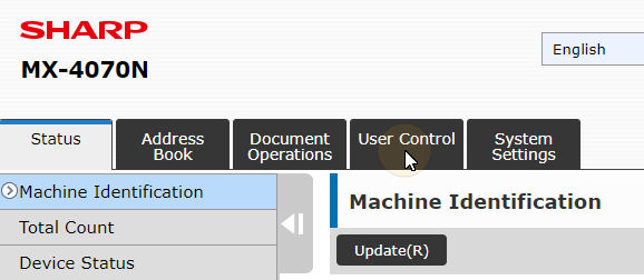 5 web UI - Opening User Control