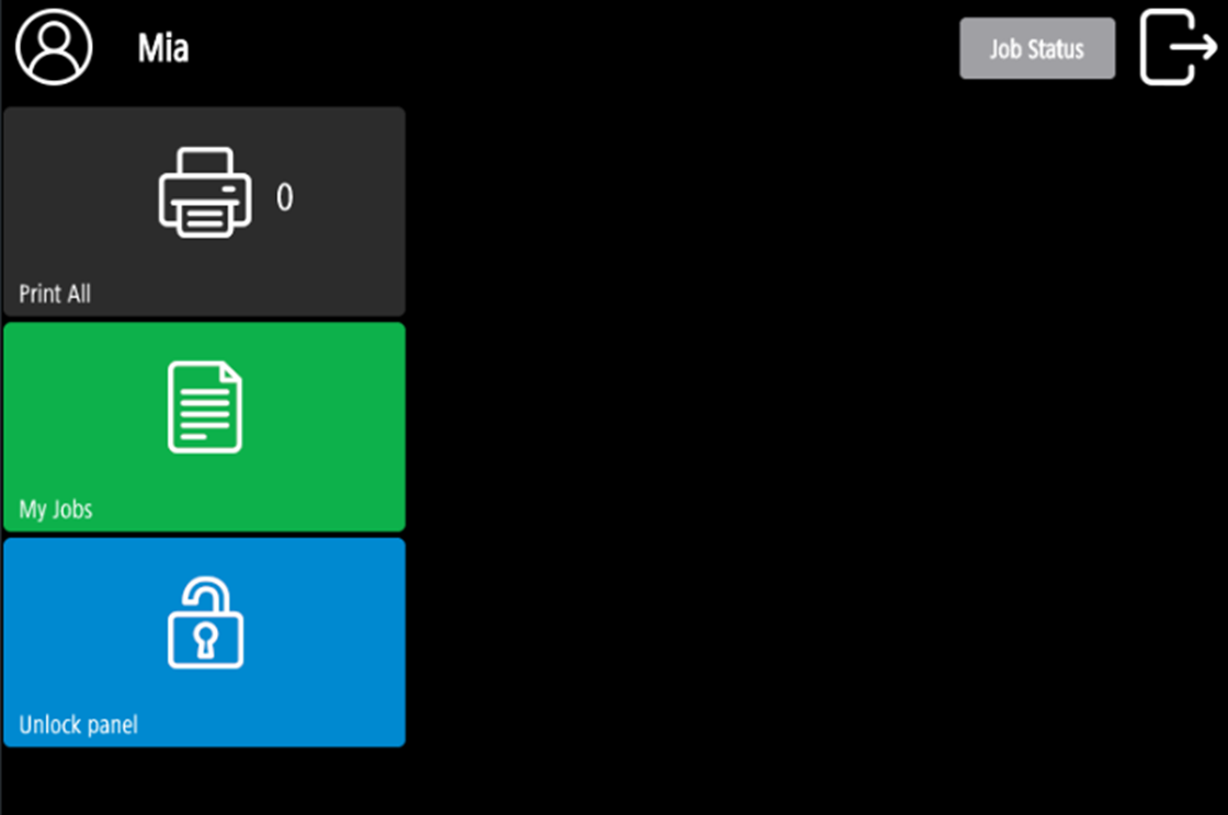 panel options during offline login