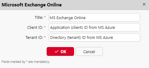 Microsoft Exchange Online setup in MyQ