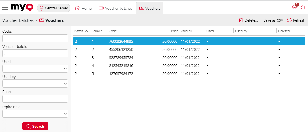 Vouchers overview