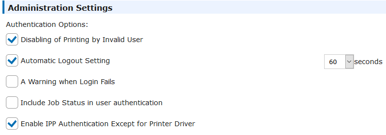 5.5 web UI - Administration settings