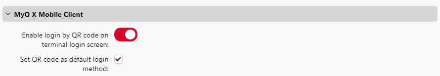 Set QR as default login method