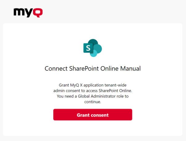 Granting consent to access SharePoint Online