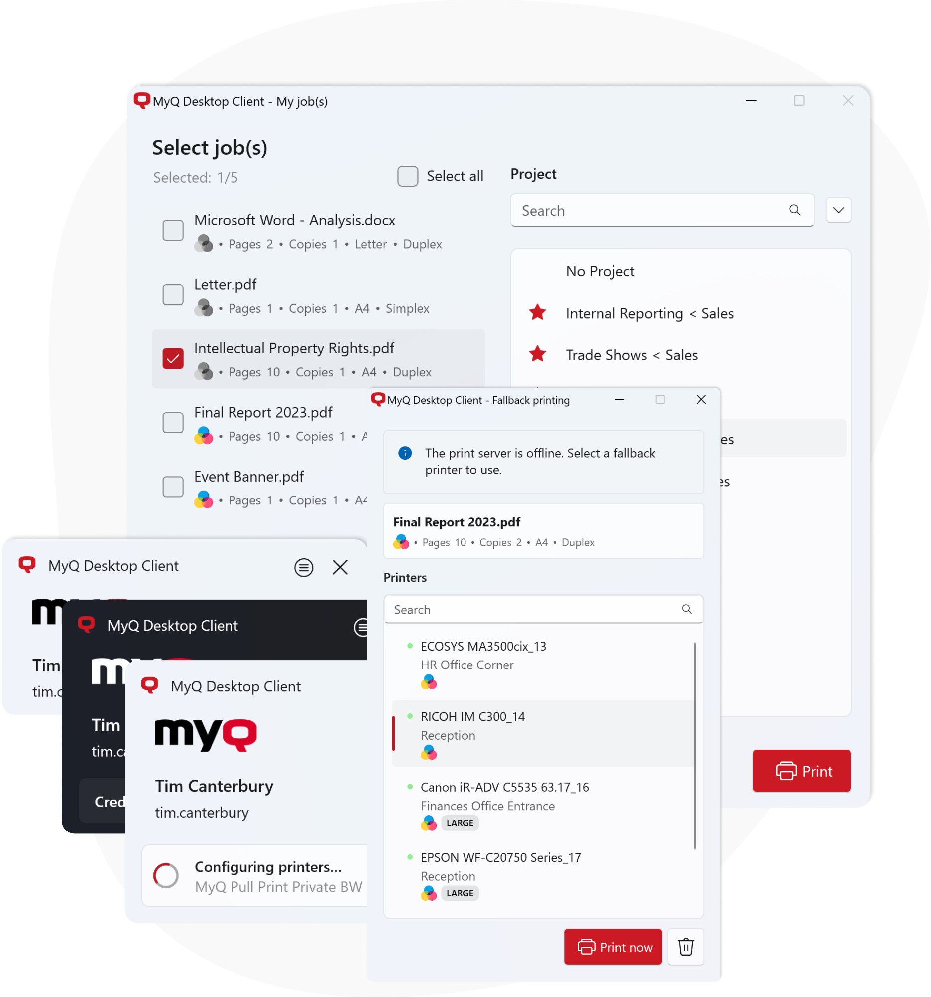 MyQ Desktop Client