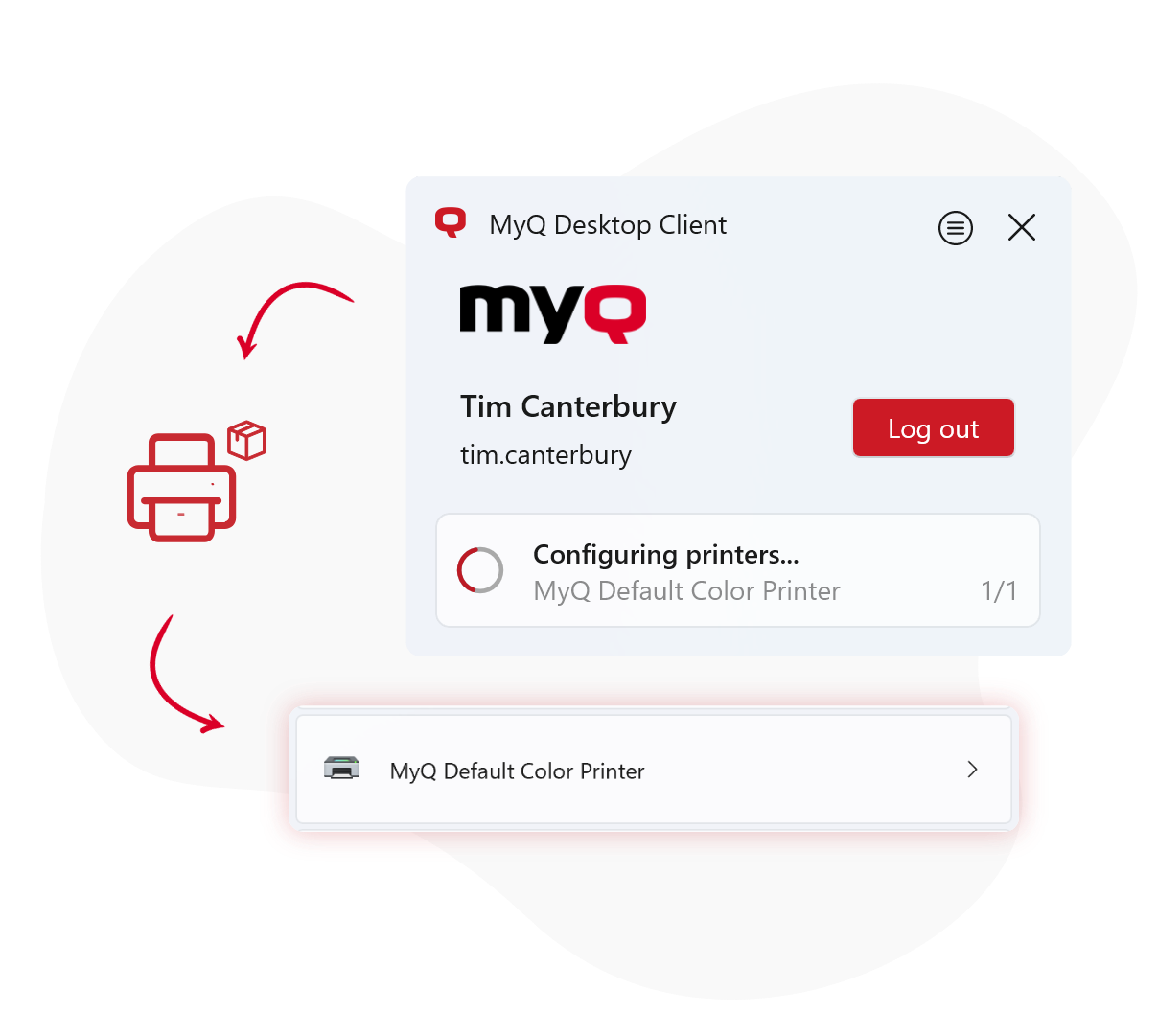 MyQ Desktop Client - configuring printers