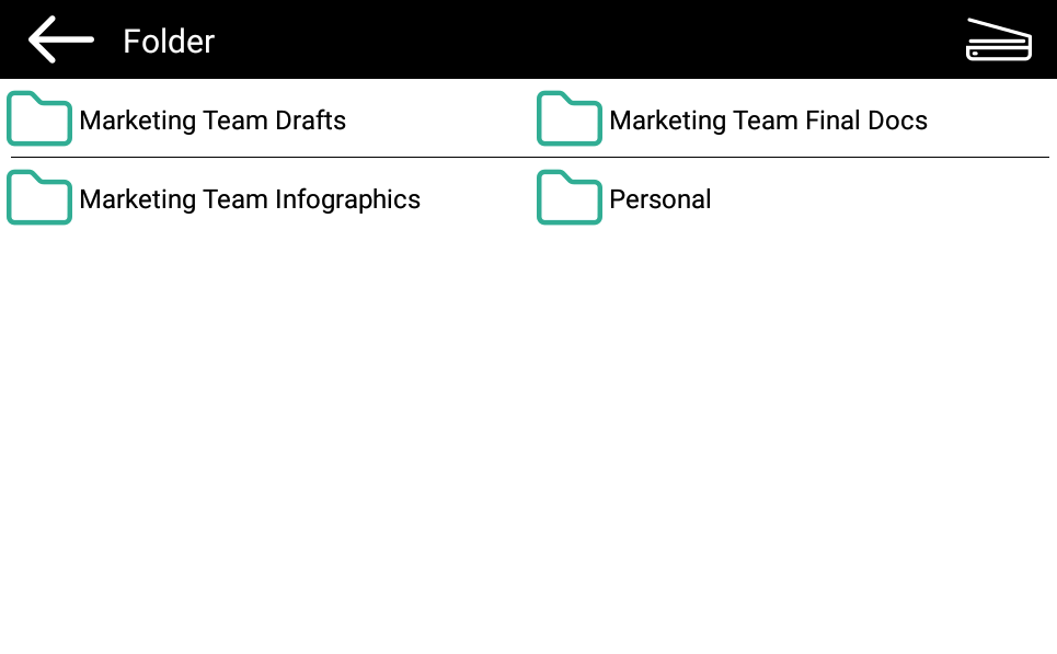 Folder Browsing in Easy Scan