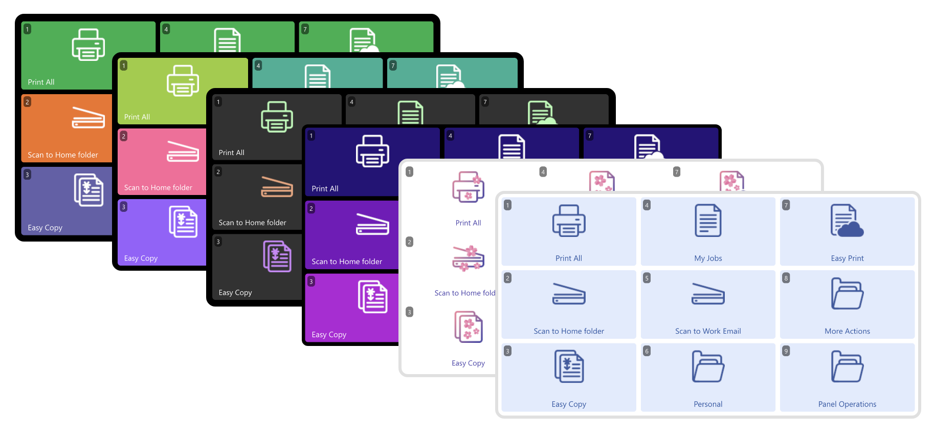 Selection of built-in Embedded Terminal themes
