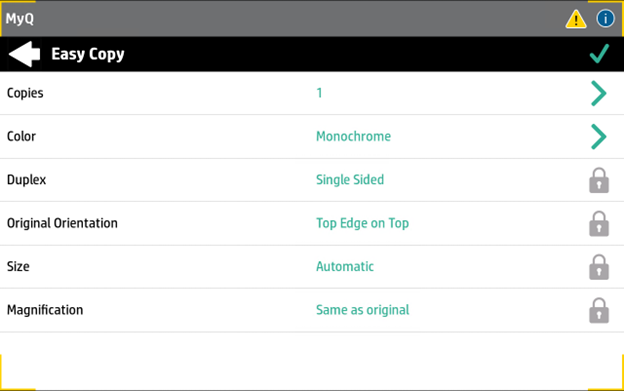 Easy Copy parameters