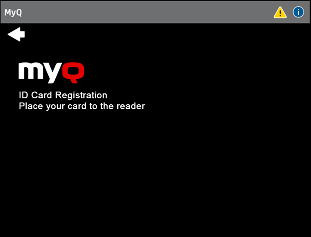 ID Card Registration on the terminal