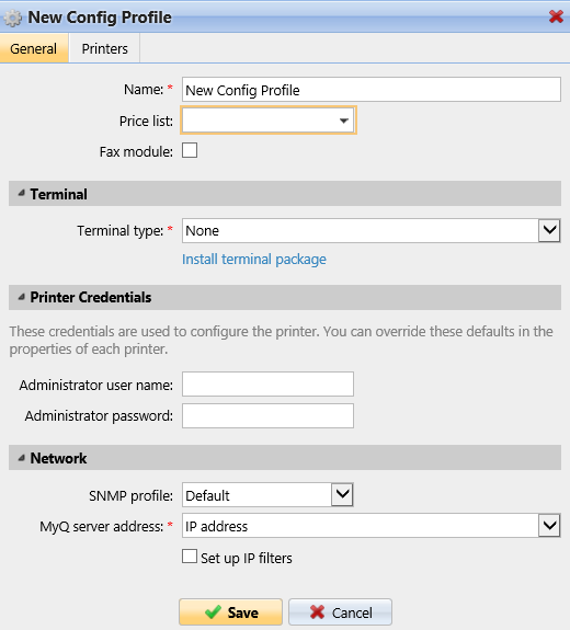 Configuration Profiles