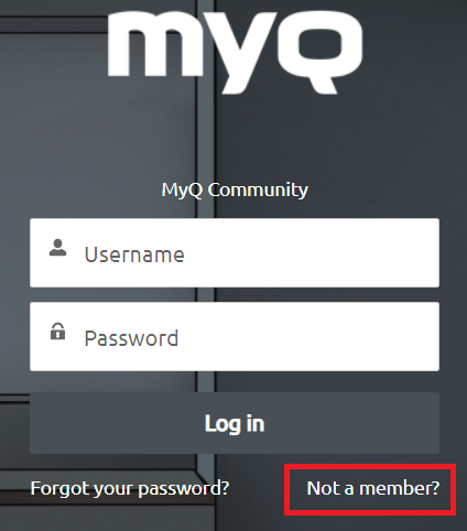 Self-registration in MyQ Community