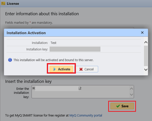 Activating the smart license